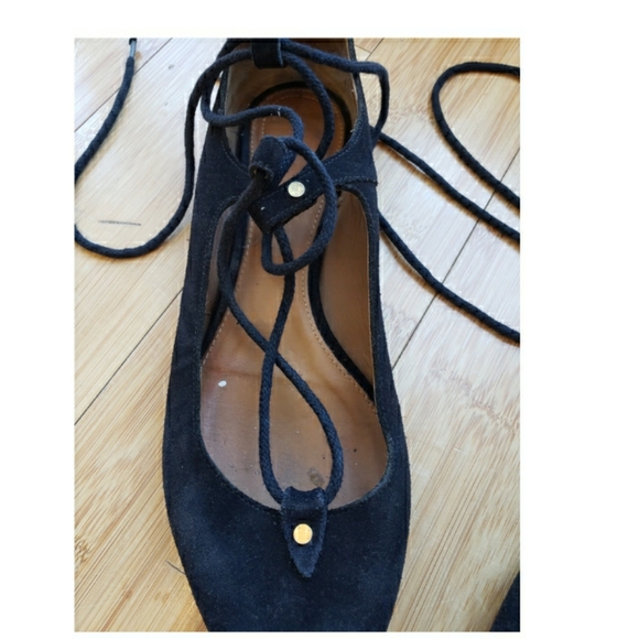 Chloe Foster lace up flats 38 - Picture 4 of 11